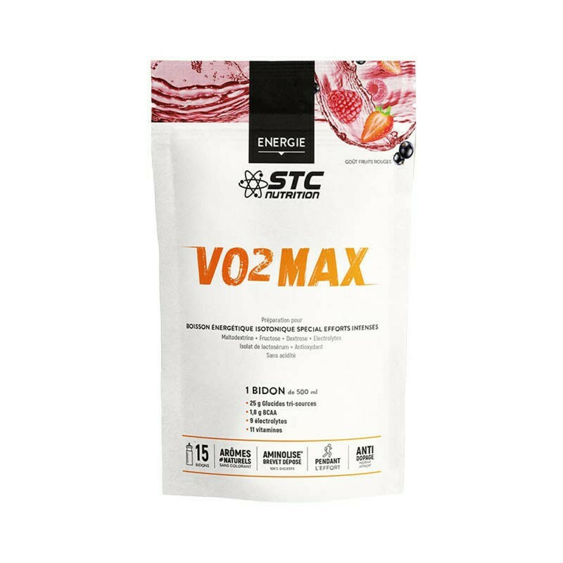 Doypack nutrition vo2 max® met maatlepel STC Nutrition - fruits rouges - 525 g