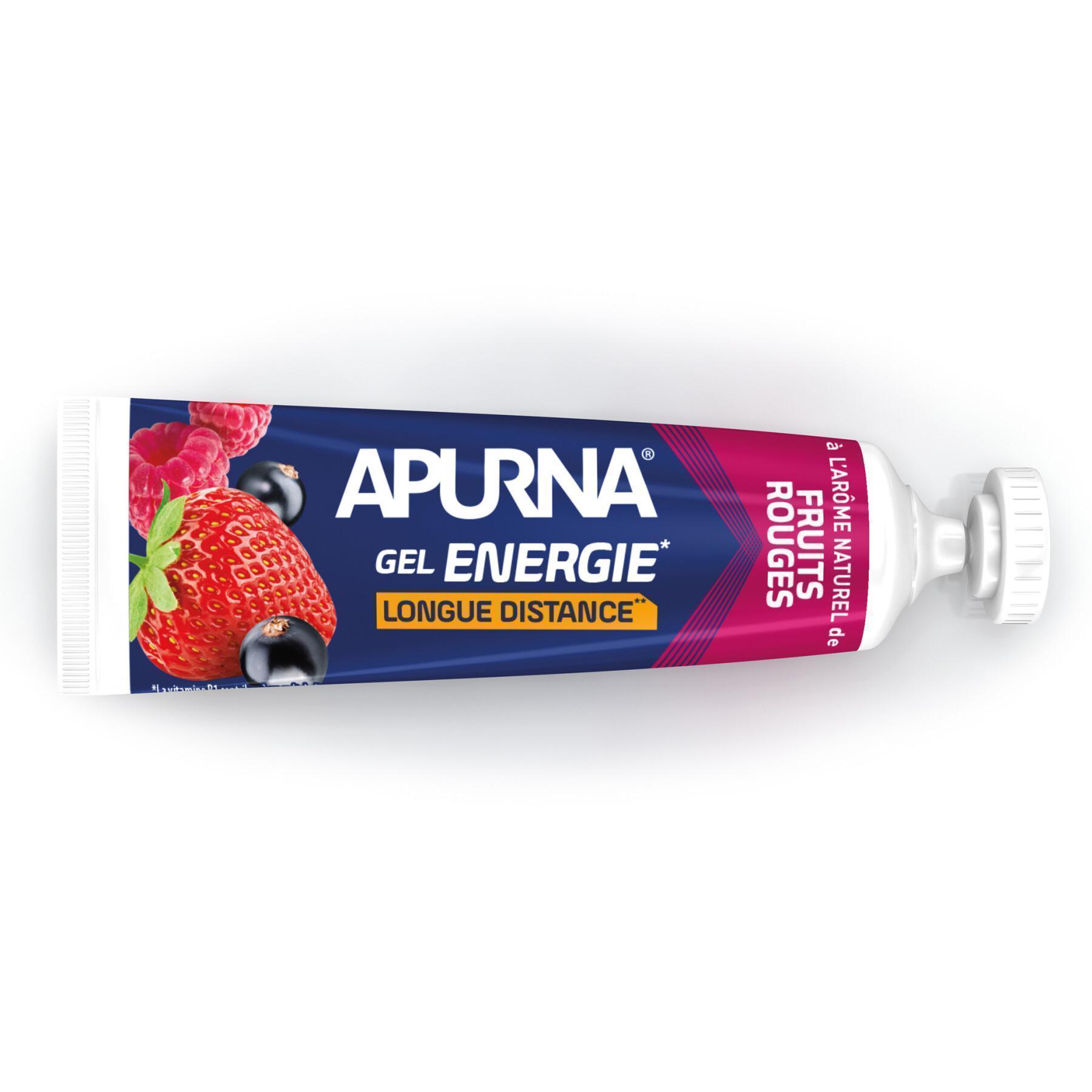 Lange afstand energiegel met rood fruit+2 uur inspanning Apurna