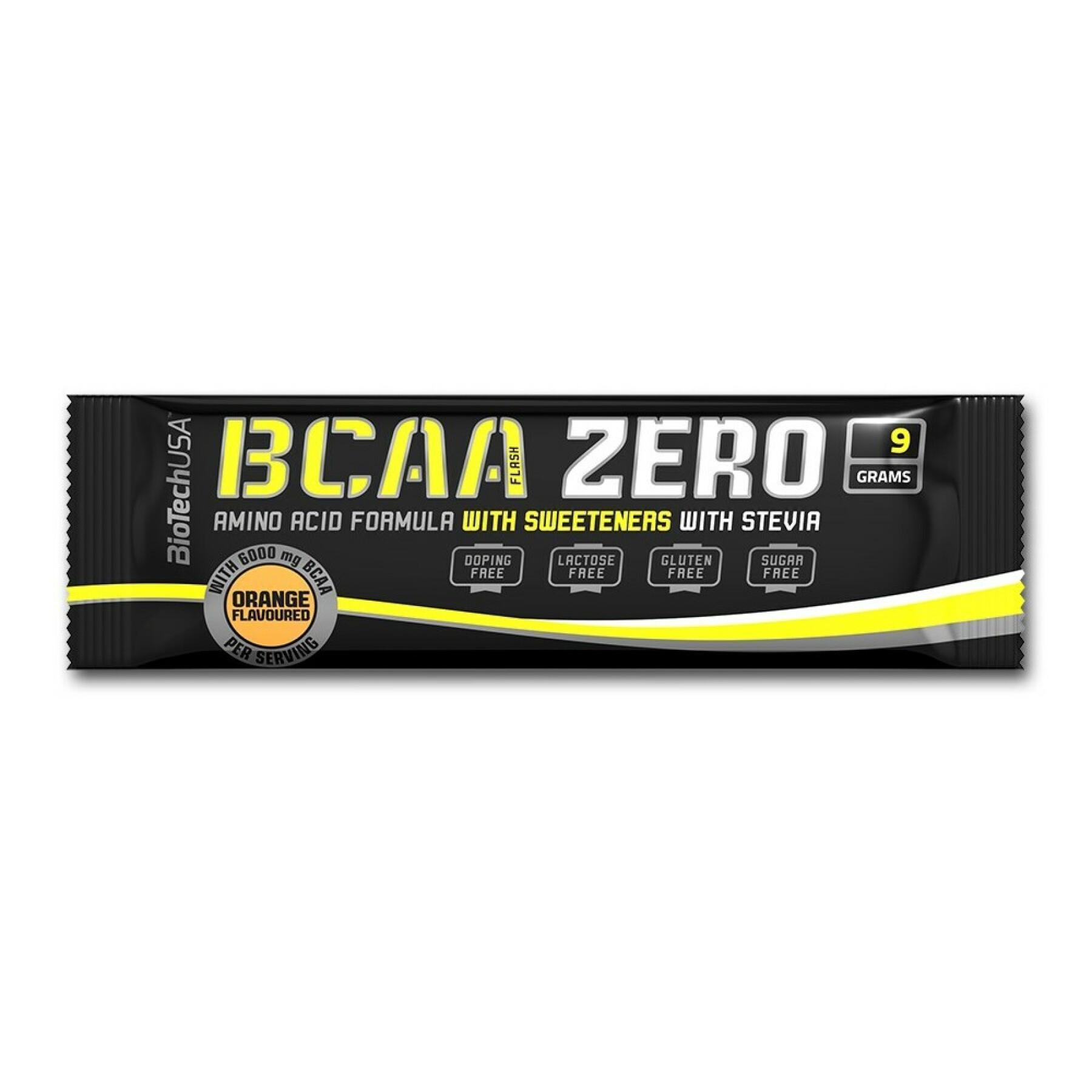 50 pakjes aminozuren Biotech USA bcaa zero - Pasteque - 9g