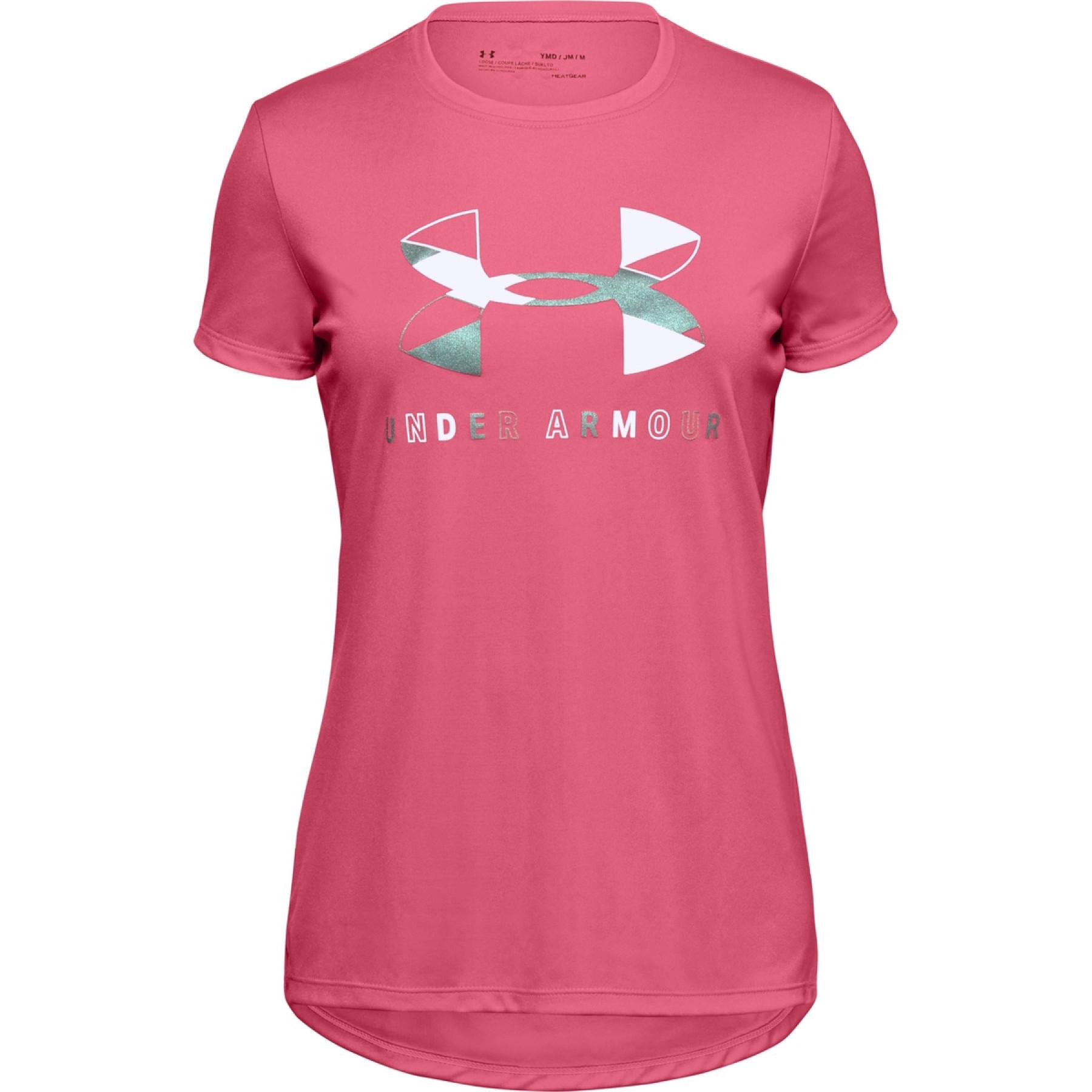 Meisjes-T-shirt Under Armour à manches courtes Tech Big Logo