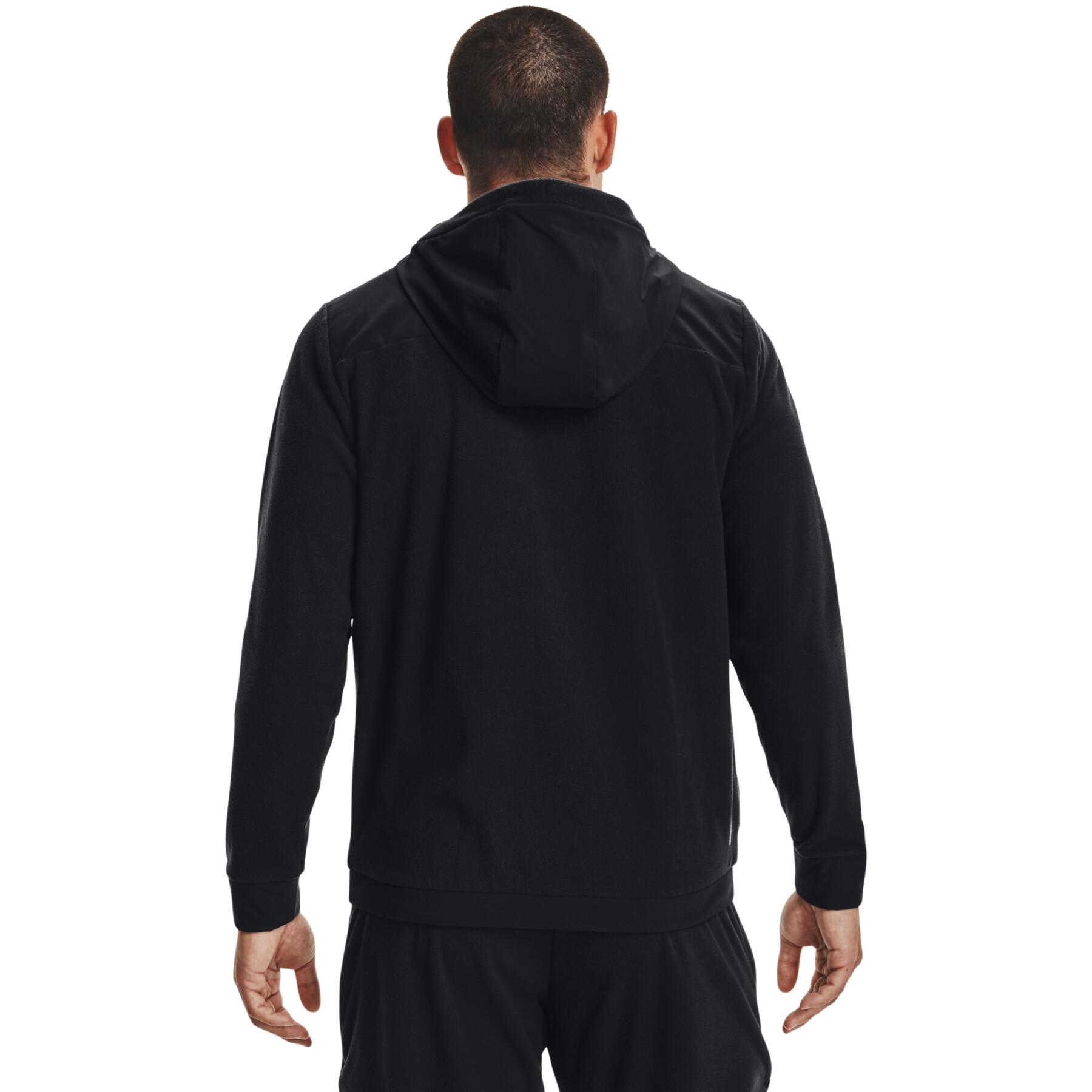 Fleece hoodie met volledige rits Under Armour RUSH™