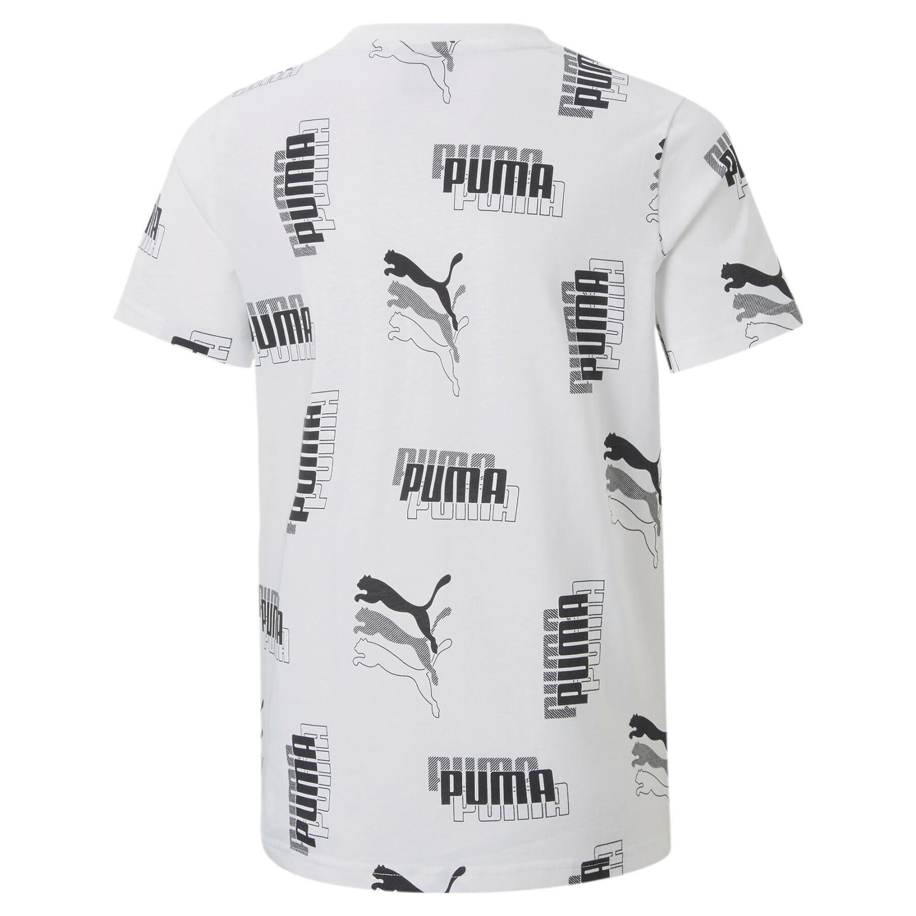 Kinder-T-shirt Puma Power AOP