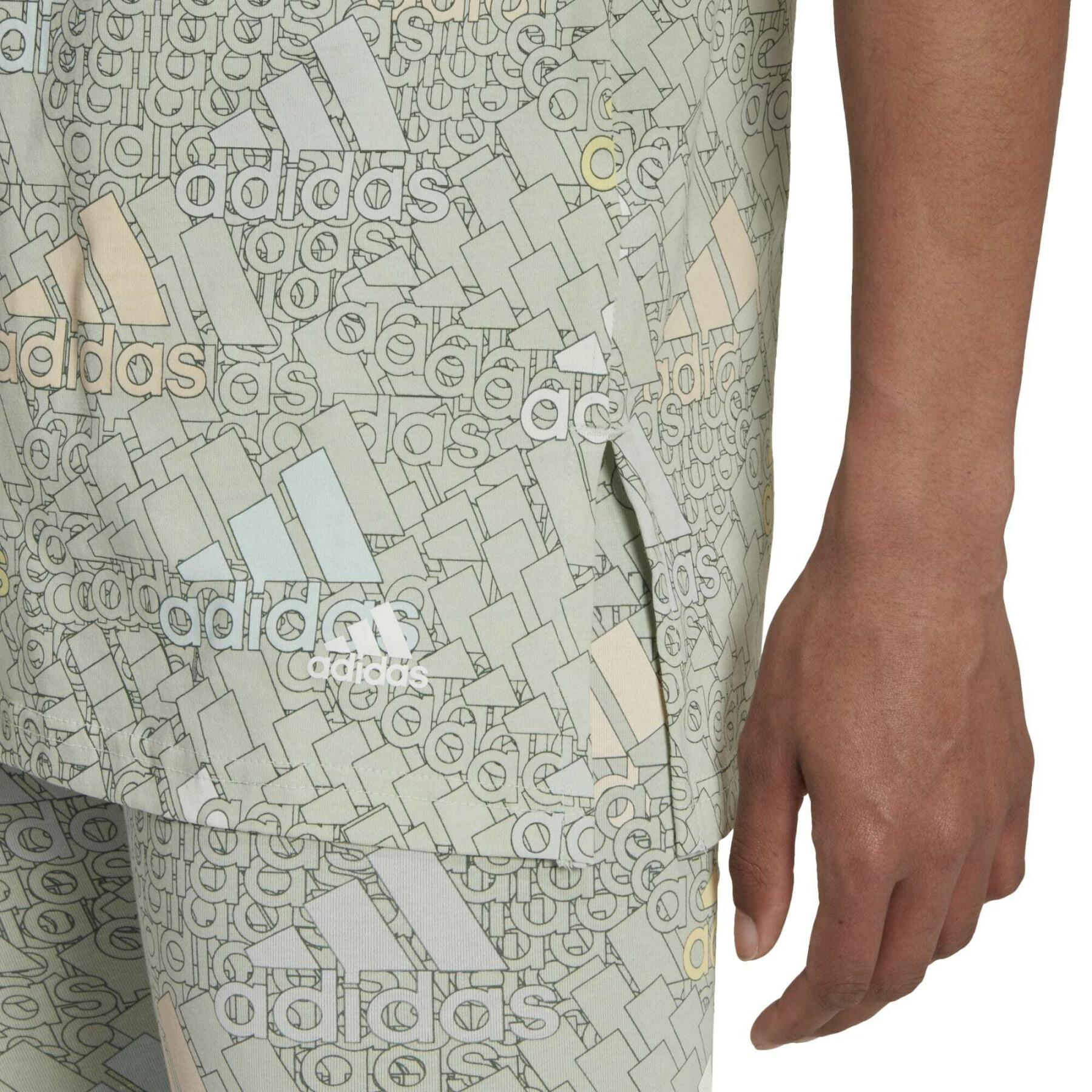 Dames-T-shirt met meerkleurig logo adidas Essentials Boyfriend