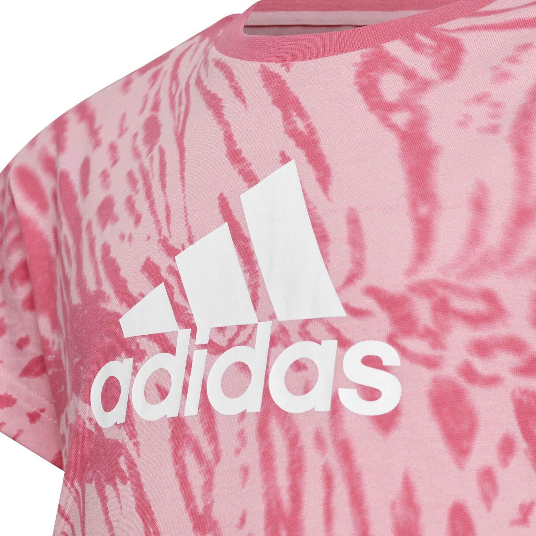 Regular katoenen t-shirt met hybride dierenprint voor meisjes adidas Future Icons