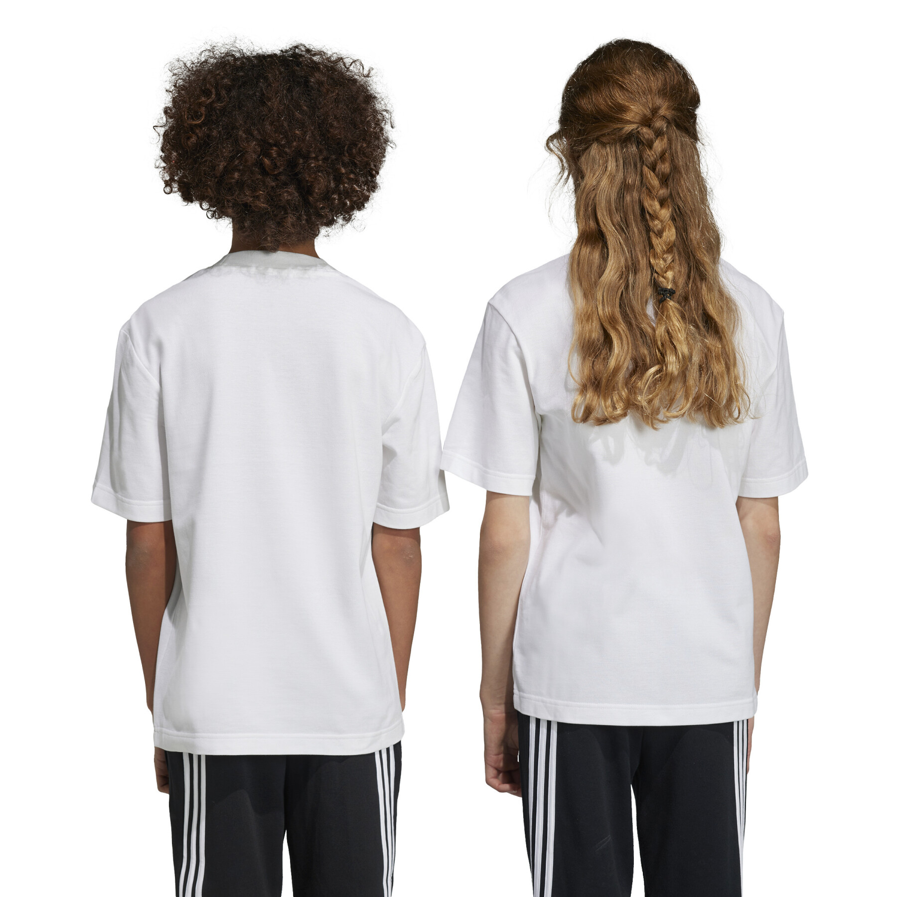 Kinder T-shirt met piqué logo adidas Future Icons