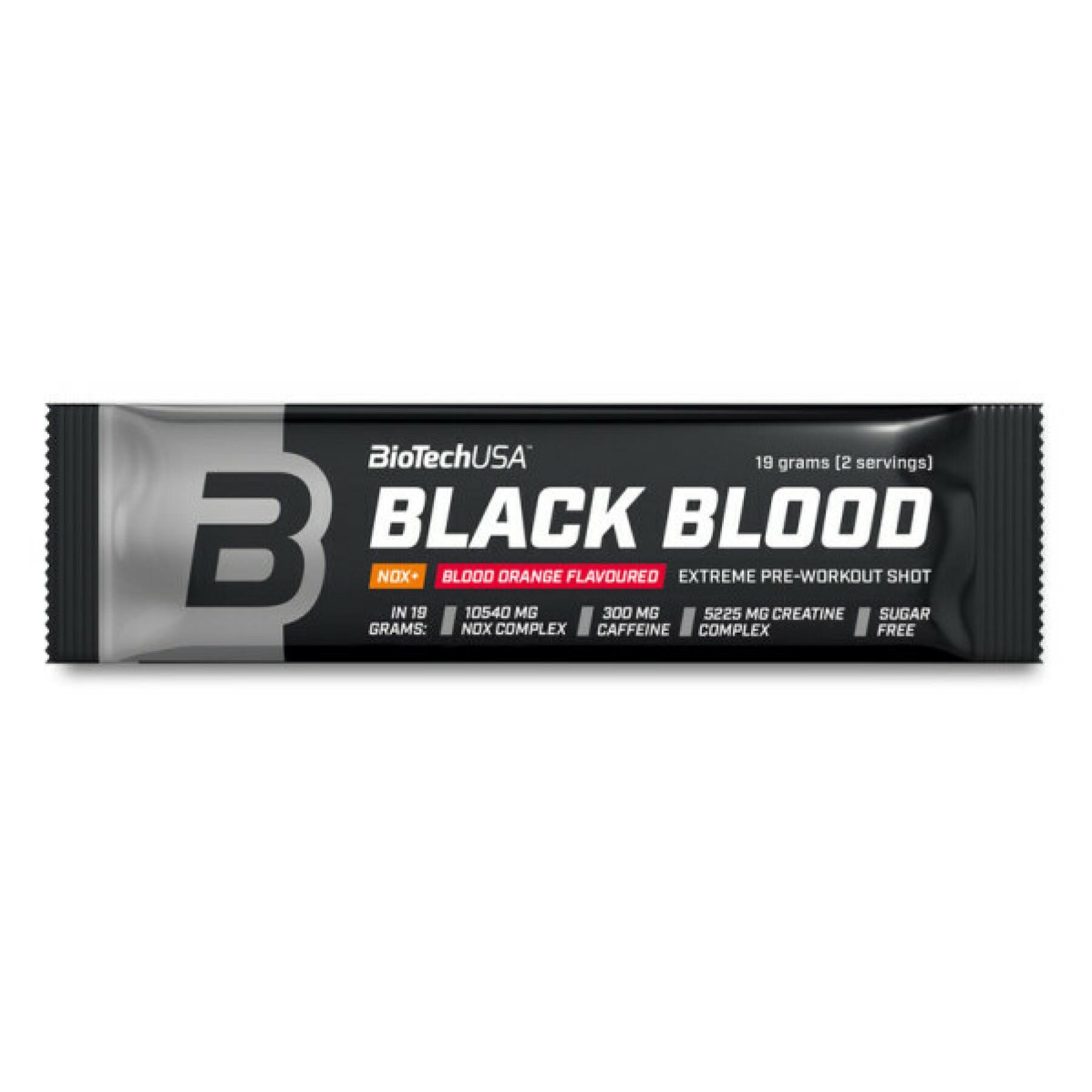 Set van 50 boosterpacks Biotech USA black blood nox + - Orange sanguine - 19g