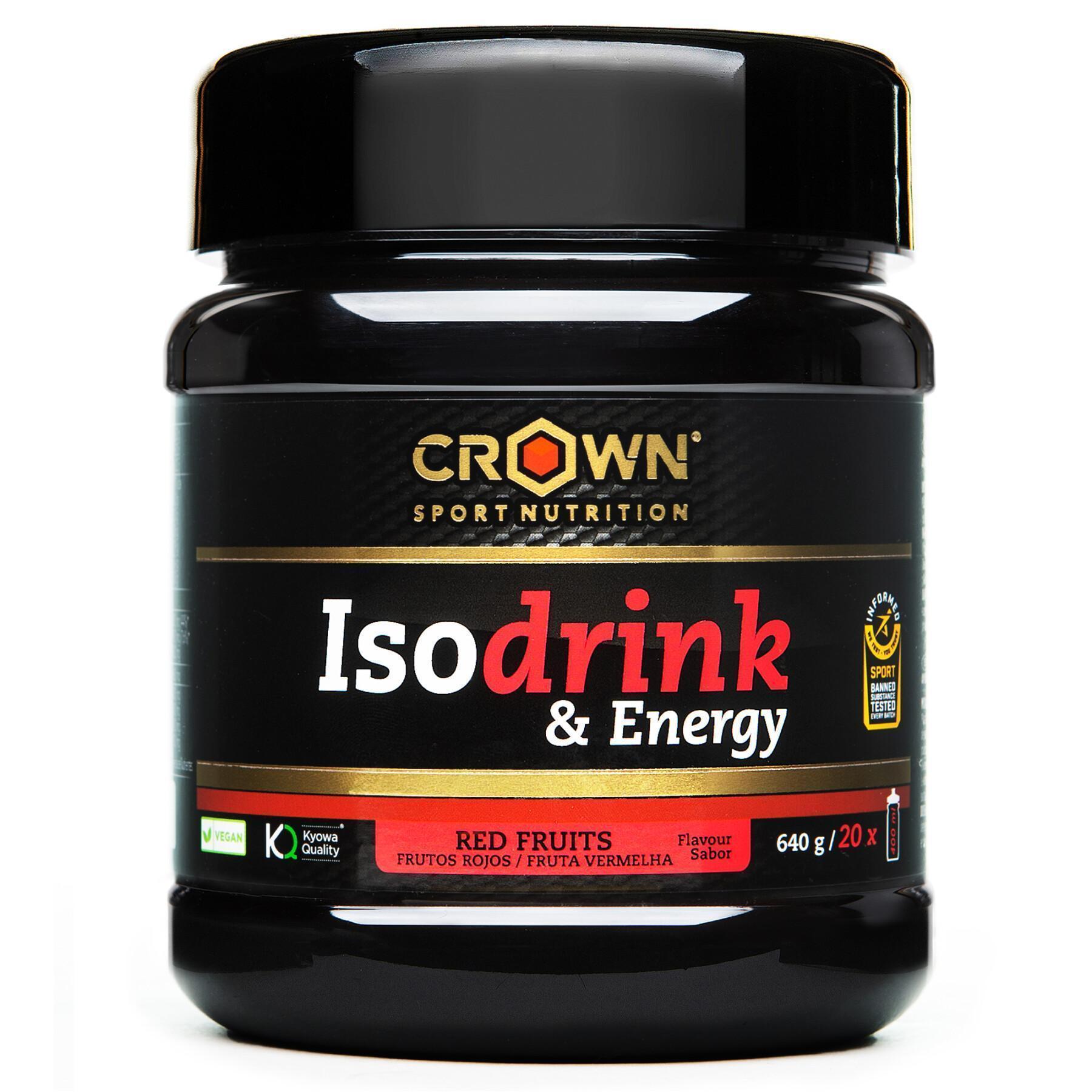 Energiedrank Crown Sport Nutrition Isodrink & Energy informed sport - fruits rouges - 640 g