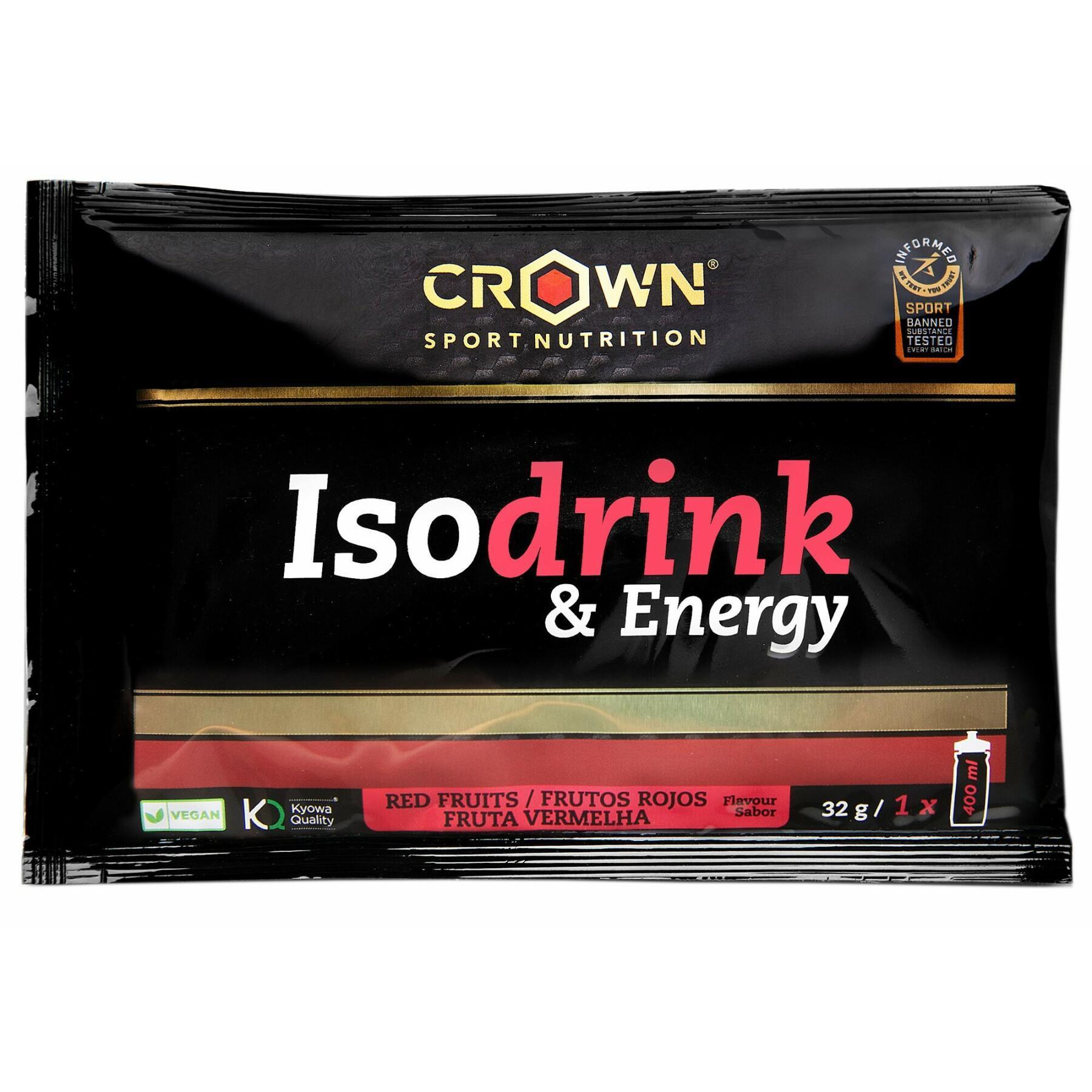 Energiedrank Crown Sport Nutrition Isodrink & Energy informed sport - fruits rouges - 32 g