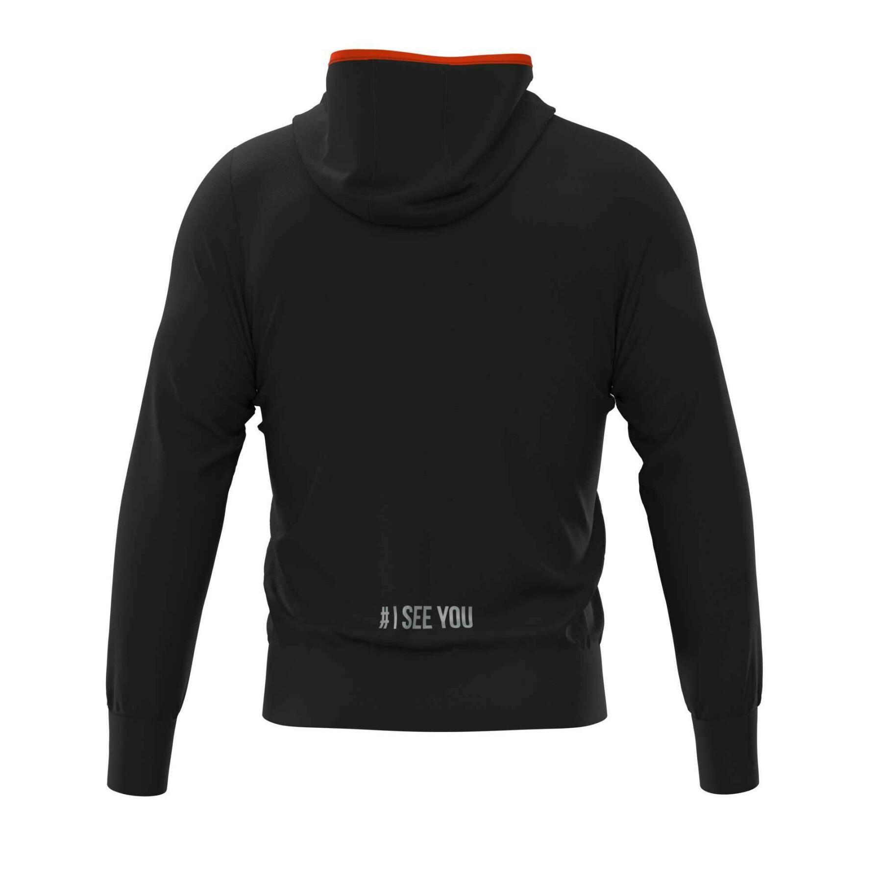 Hooded sweatshirt met fleece rits Errea Black box 2022 I See You