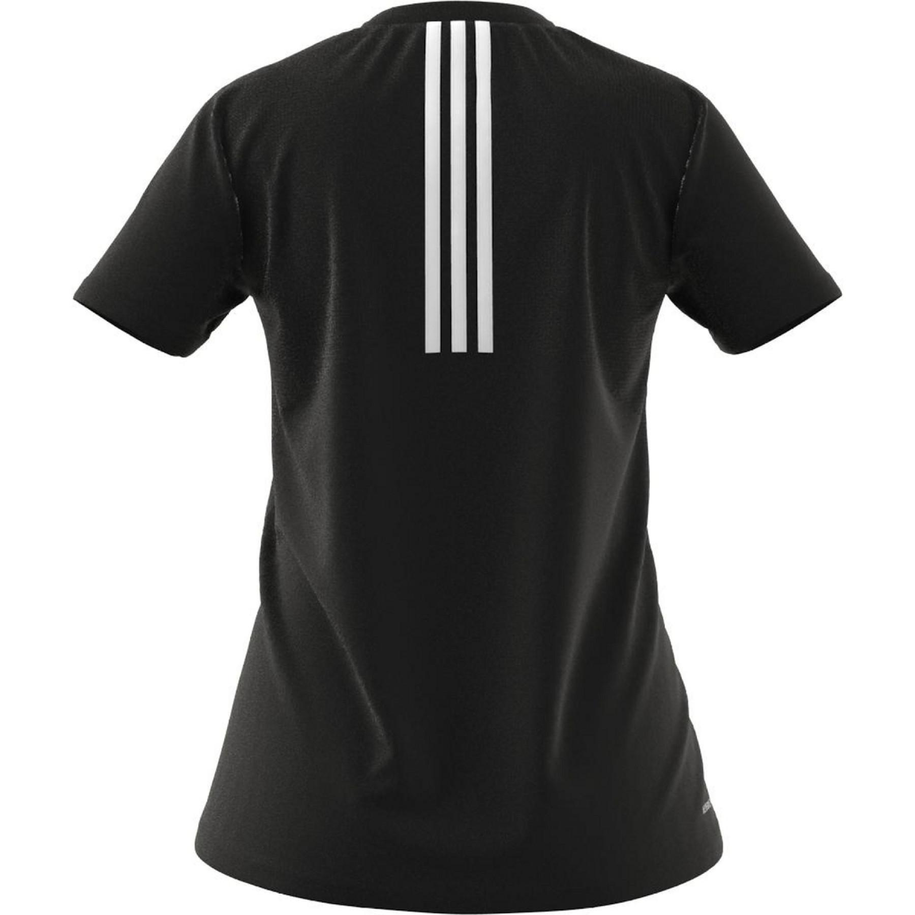 Dames-T-shirt adidas Aeroready Designed 2 Move 3-Bandes Sport