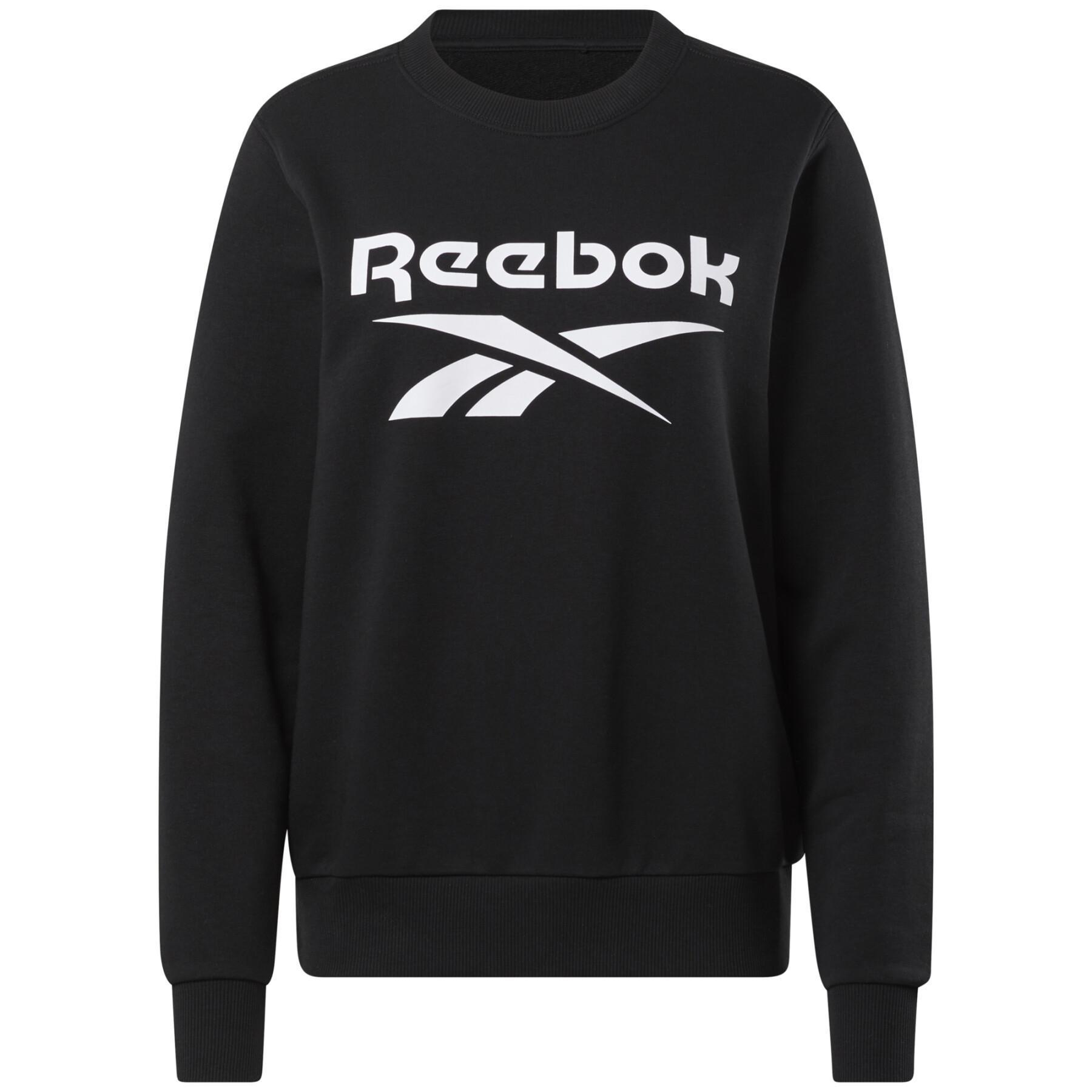 Sweatshirt ronde hals vrouw Reebok Identity Logo French Terry (Grandes tailles)