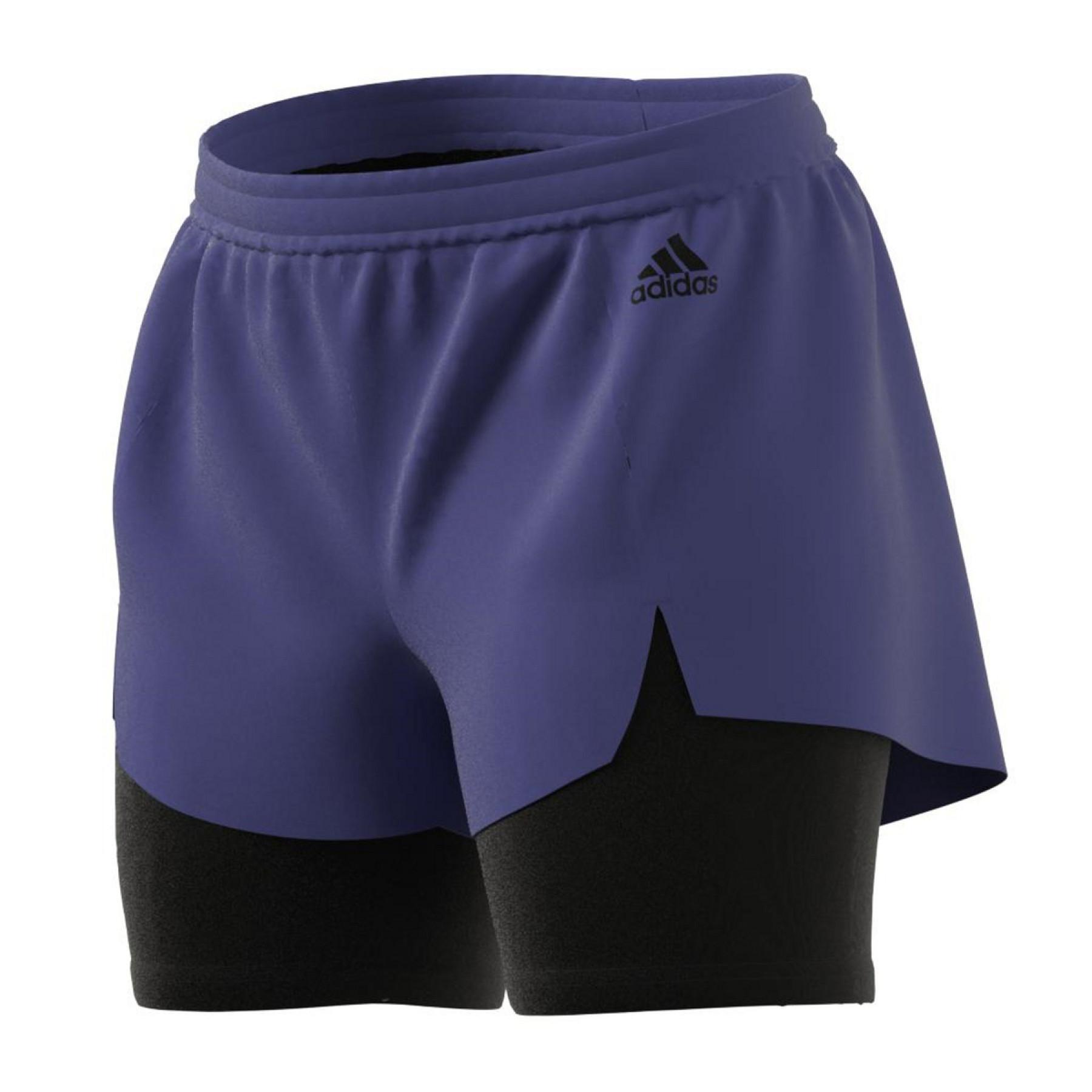 Dames shorts adidas Primeblue Designed To Move 2-in-1port