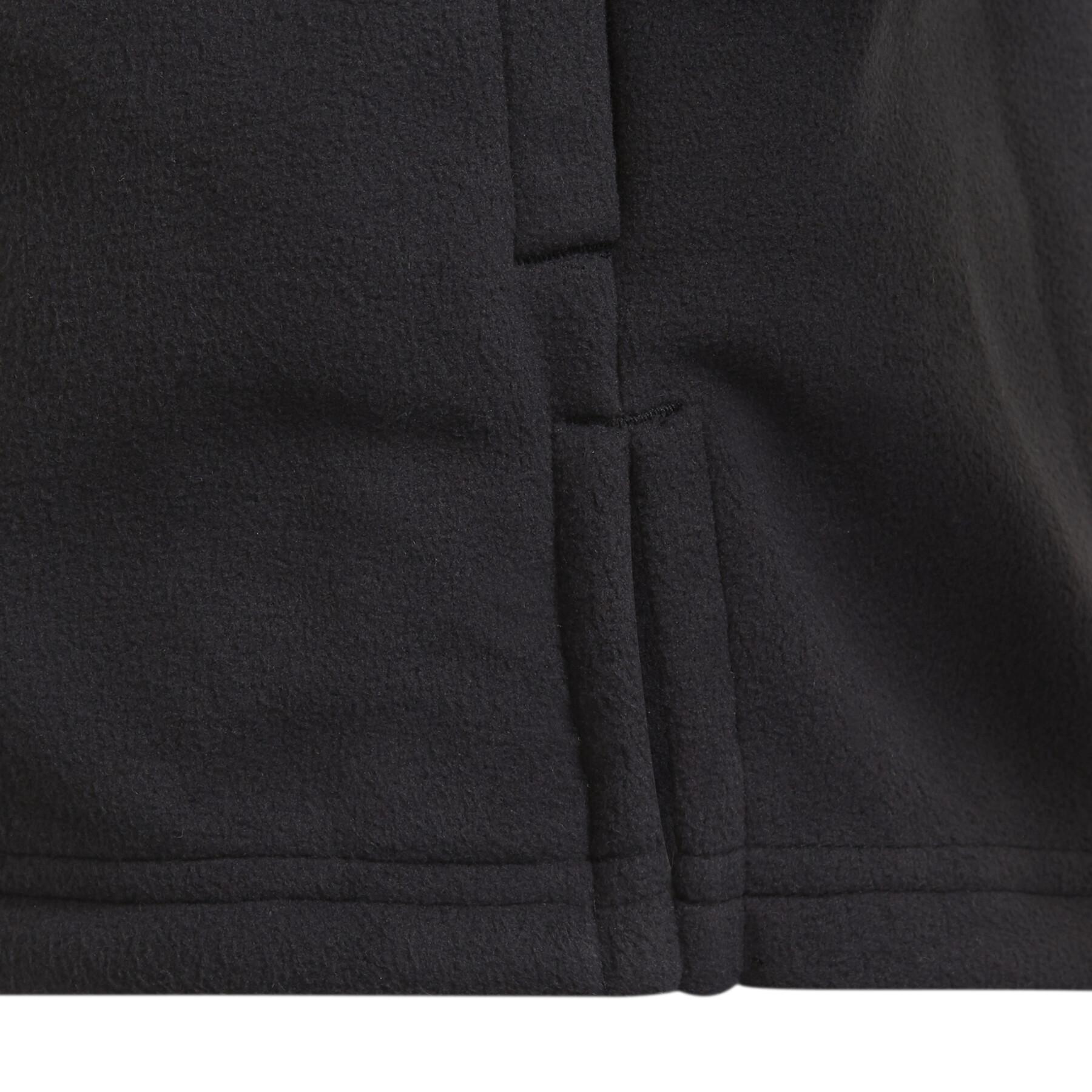 Meisjesjas adidas Future Icons Primegreen Polar Fleece 3-Stripes Full-Zip