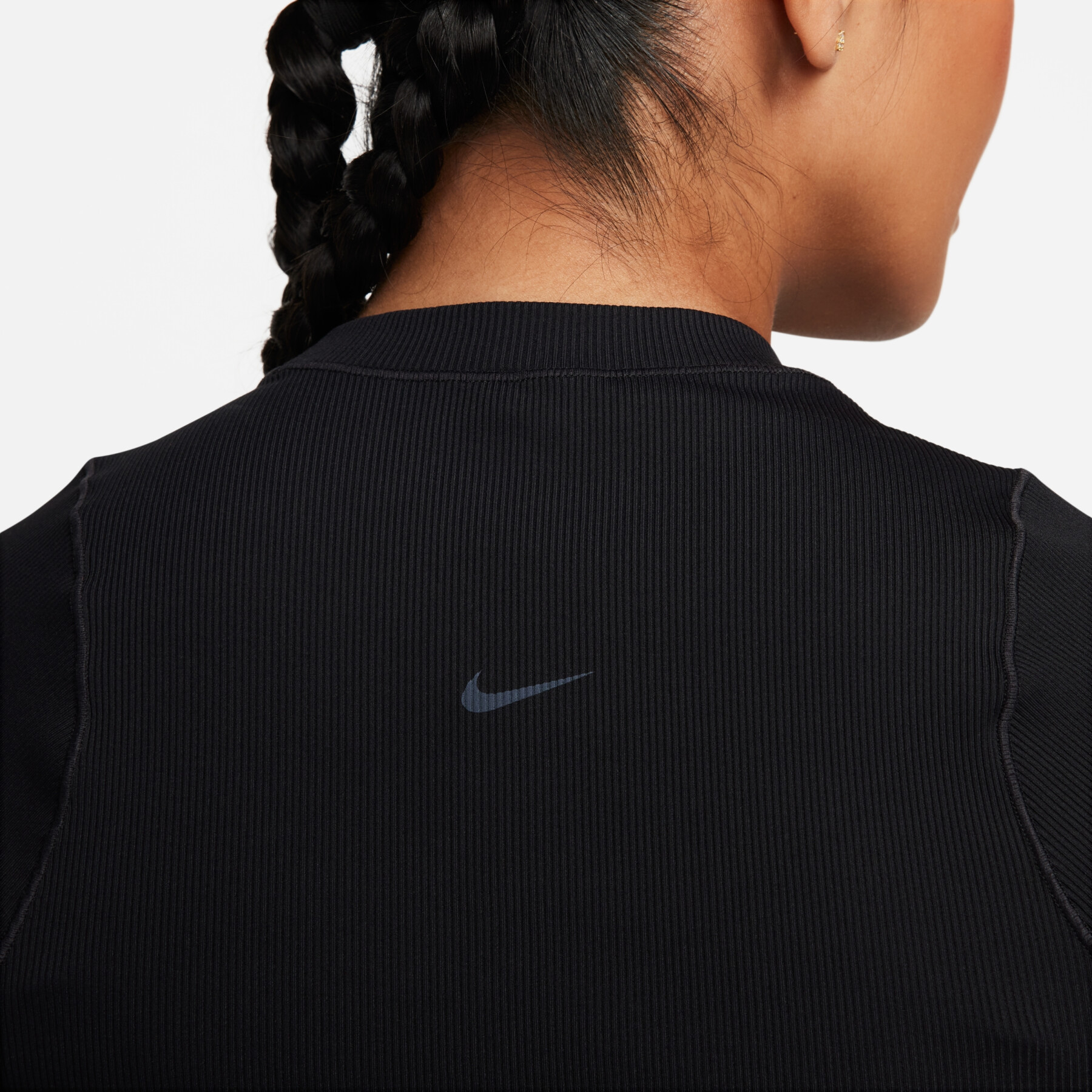 Dames crop top Nike Zenvy Rib Dri-FIT
