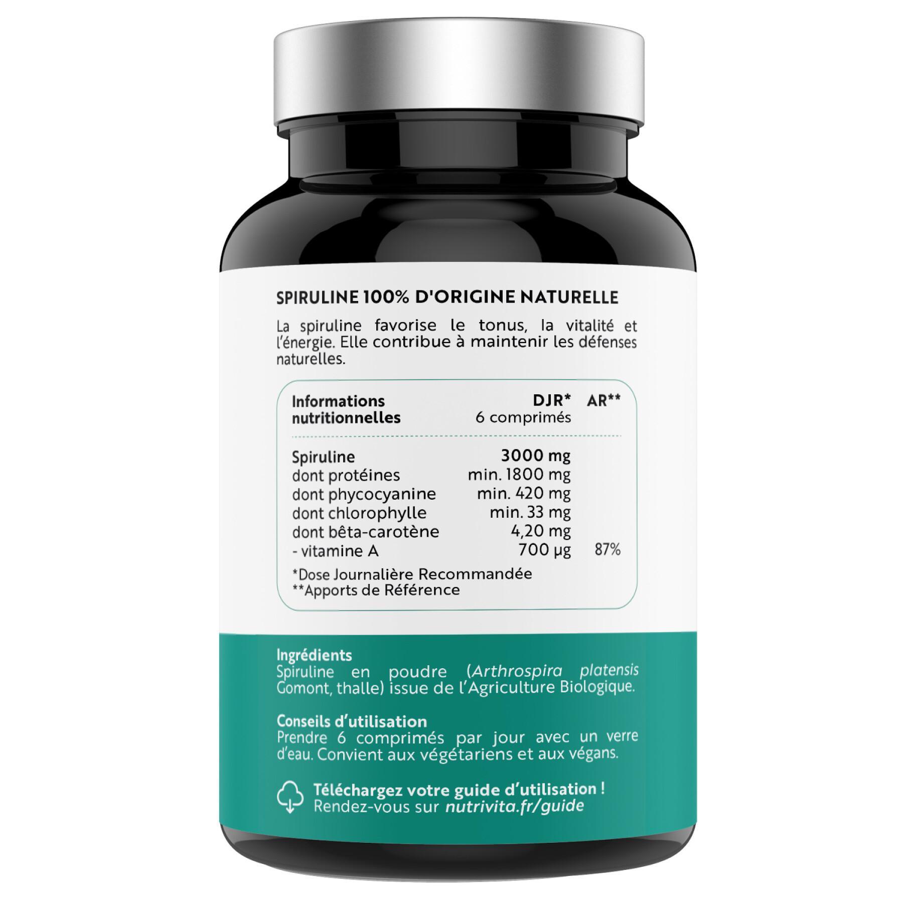 Organisch Spirulina Voedingssupplement - 500 tabletten Nutrivita