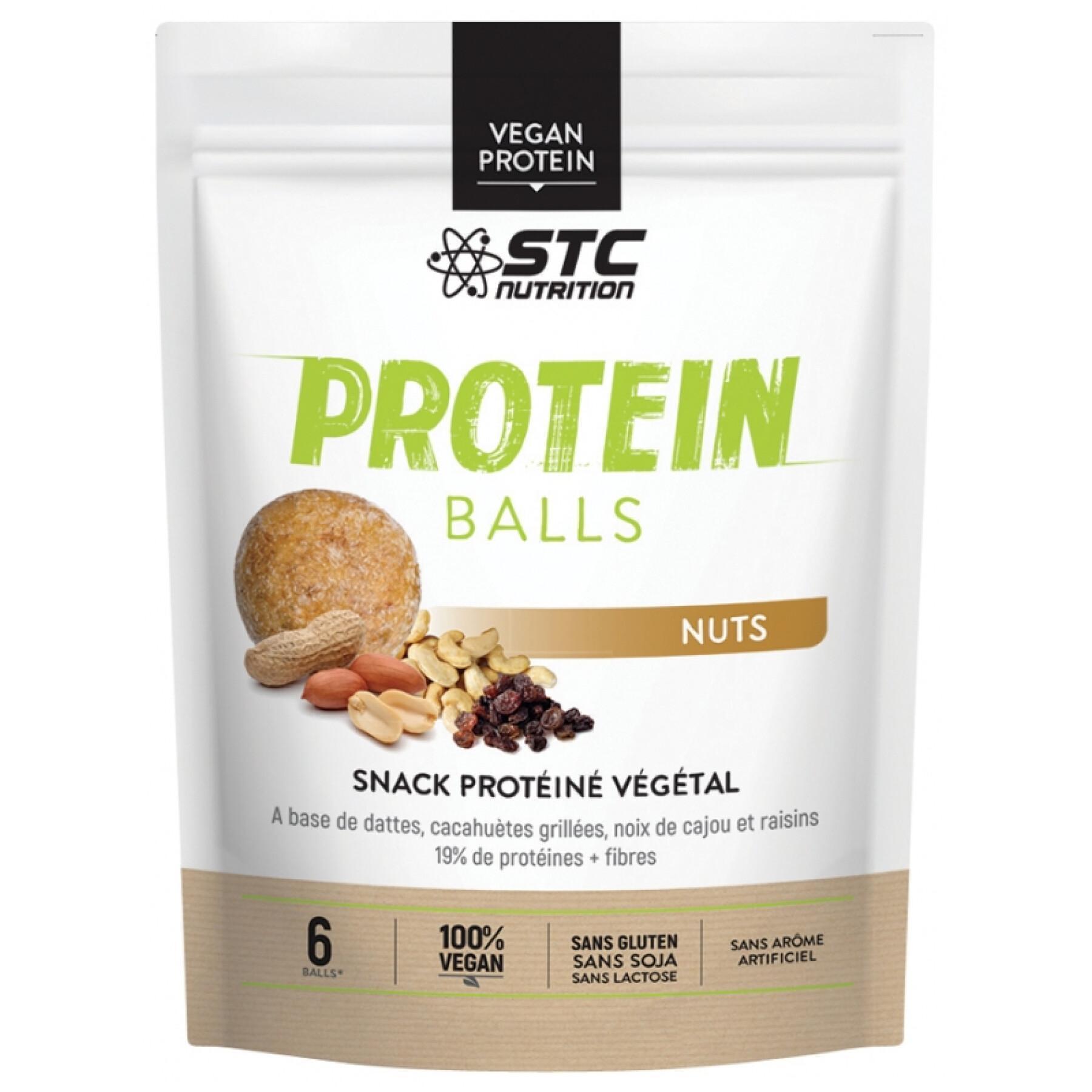 display van 8 zakken van 6 eiwitballen STC Nutrition nuts