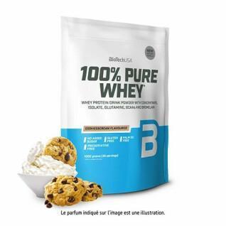Pak van 10 zakken 100% zuivere wei-eiwitten Biotech USA - Cookies & Cream - 1kg