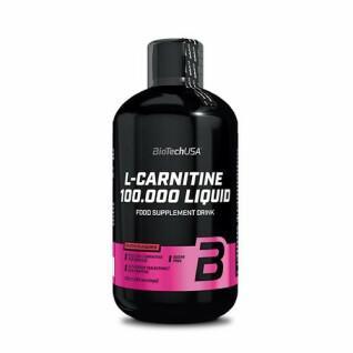 Flessen vloeibare l-carnitine 100 000 Biotech USA - Cerise - 500ml