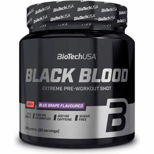 Set van 10 potten booster Biotech USA black blood caf + - Raisin bleu - 300g