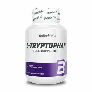 Vitamine potjes Biotech USA l-tryptophan - 60 Gélul (x12)