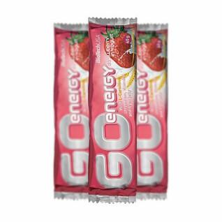 Set van 32 kartonnen dozen snacks Biotech USAgo energy bar - Yaourt à la fraise