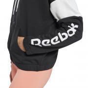 Dames sweatshirt met capuchon Reebok Linear Logo French Terry Zip-Up