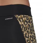Dames legging adidas Designed To Move Aeoready Leopard Imprimé 7/8