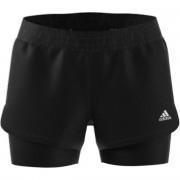 Dames shorts adidas Pacer 3-Bandes Woven Two-in-One