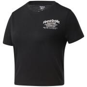 Dames-T-shirt Reebok TE OS Graphic- Crop